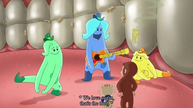 Curious George - 220 - Curious George Goes to The Dentist (Learn English Language with subtitles) смотреть онлайн