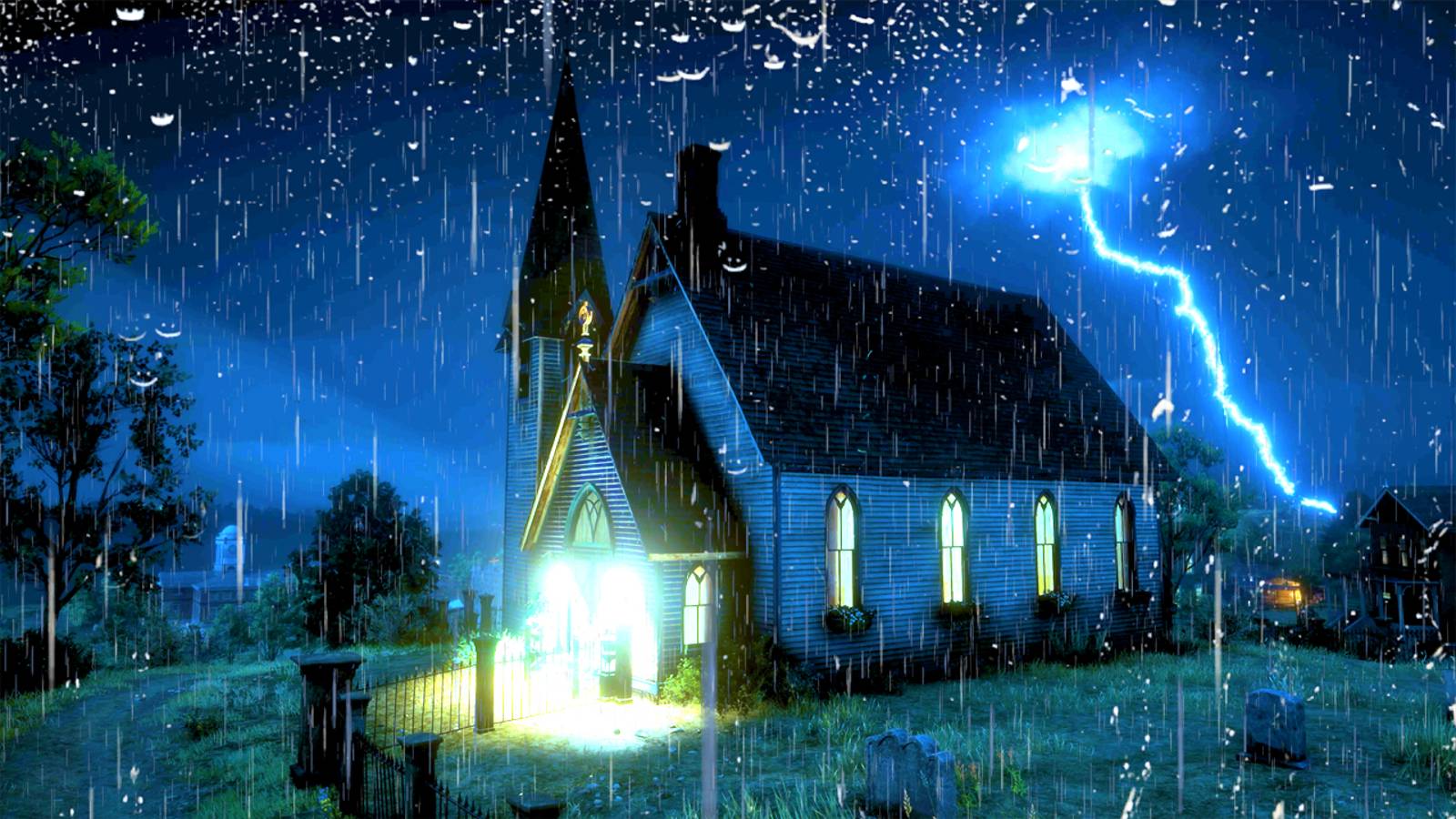 ЗВУКИ ПРОЛИВНОГО ДОЖДЯ В ЦЕРКВИ - 5 ЧАСОВ смотреть онлайн