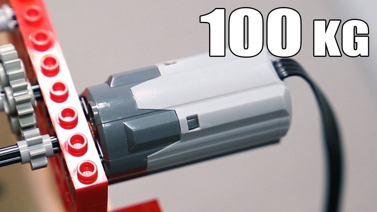 LEGO Мотор поднимает 100 кг смотреть онлайн