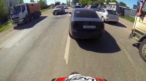 Покатушка до работы на Dio с пробками