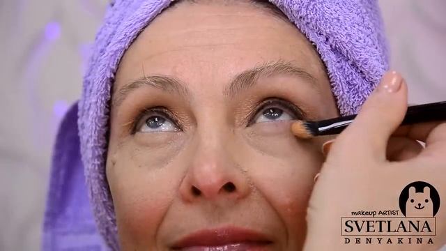 Лифтинг макияж после 60-65 лет. Макияж преображение .До и после. Урок №153 смотреть онлайн