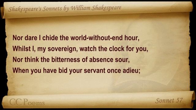 Sonnet 057 by William Shakespeare (Сонет 57 Уильяма Шекспира) смотреть онлайн