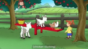 Curious George - 360 - Seesaw Saturday (Learn English Language with subtitles)