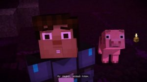 MCSM  Перевод видео -  Command Block Battle - Minecraft Story Mode