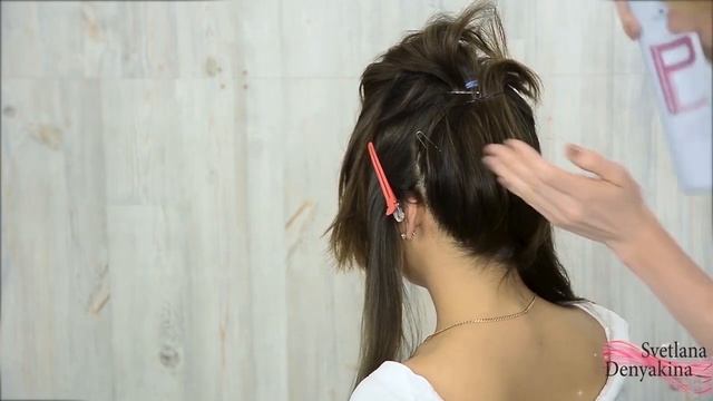 Высокий хвост прическа с платком. Пучок урок №100 _ Hair Tutorial смотреть онлайн