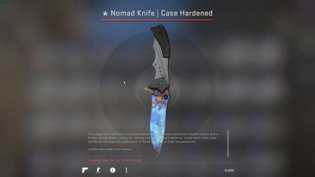 Nomad Knife Case Hardened Pull! Blue Gem? смотреть онлайн