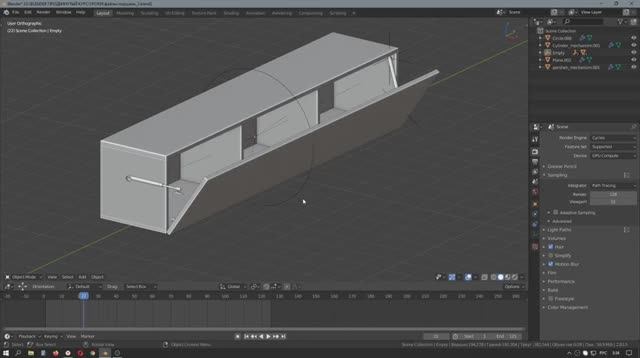 3D моделирование и анимация корпусной мебели _ Blender урок смотреть онлайн