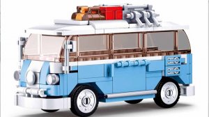 Собираем из деталей Lego.Sluban. Фургон микроавтобус. Лего.Схемы и инструкции