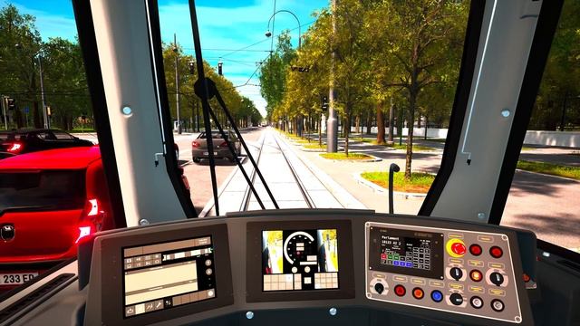TramSim. Route 1: Stefan Fadinger Platz-Prater (4K) смотреть онлайн
