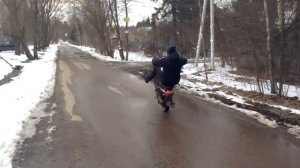 Как ездить на заднем колесе