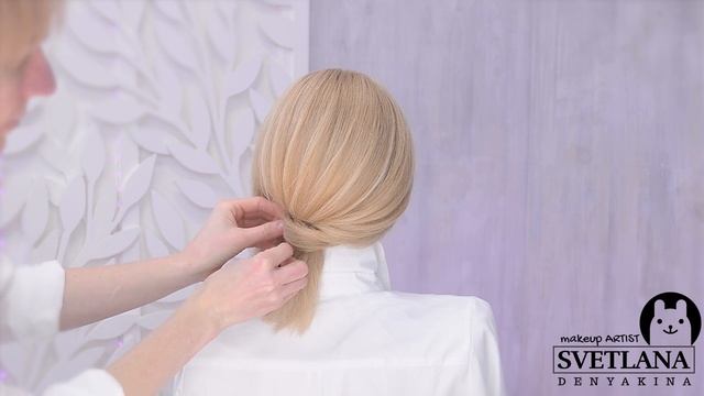 Легкая прическа за 5 минут.Прическа на средние волосы Урок№140 смотреть онлайн