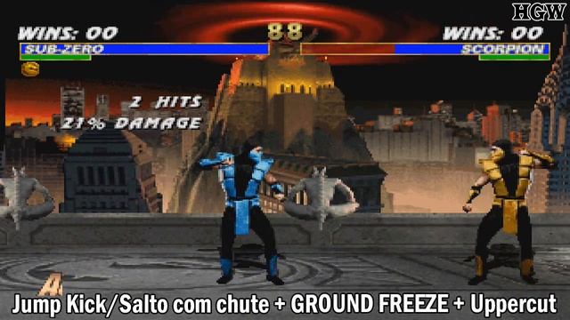 Mortal Kombat Trilogy (PS1) - Classic Sub-Zero Move List [Movimentos/Combos] смотреть онлайн