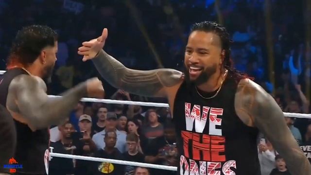 Roman Reigns & Usos Attacks Kevin Owens & Sami Zayn SmackDown Highlight смотреть онлайн