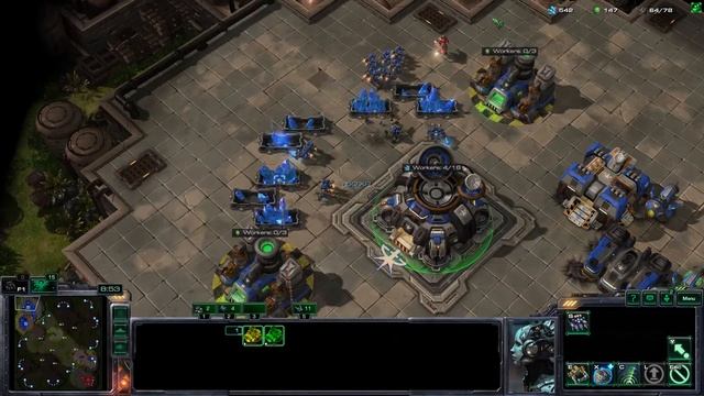 StarCraft II TvT. Defending an unscouted double rax reaper proxy смотреть онлайн