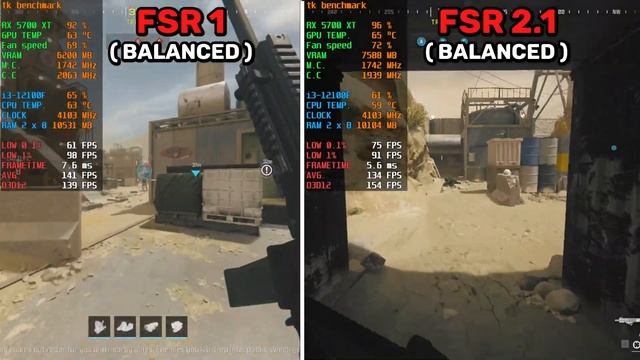 Call of Duty: Modern Warfare 3 FSR 1 VS FSR 2.1 смотреть онлайн