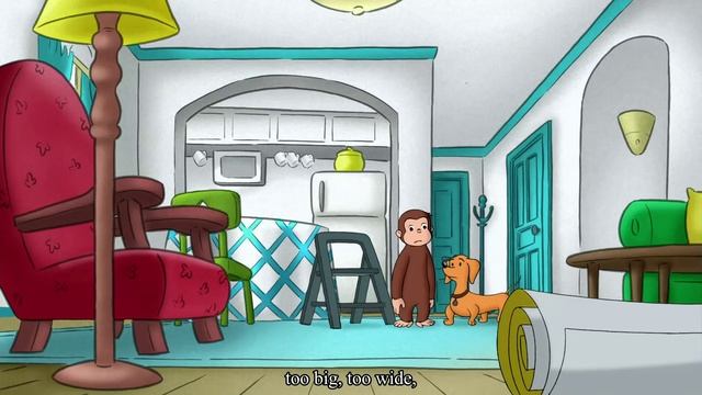 Curious George - 149 - Monkey Size Me (Learn English Language with subtitles) смотреть онлайн