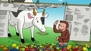 Curious George - 47 - Keep Out Cows & Curious George (Learn English Language with subtitles)