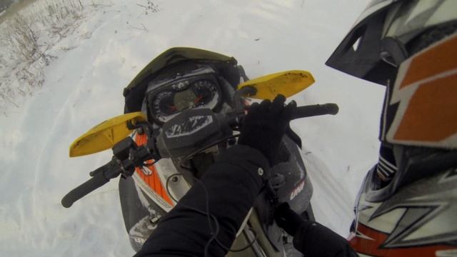 BRP Lynx 600 RS обзор и тестдрайв снегохода смотреть онлайн