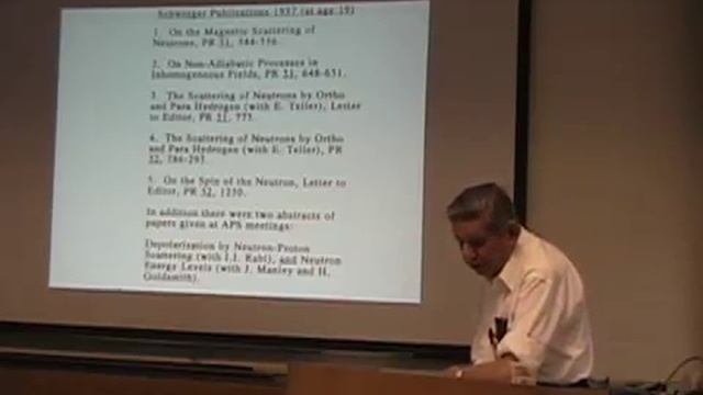 Ed Gerjuoy, "Recollections of Oppenheimer and Schwinger" смотреть онлайн