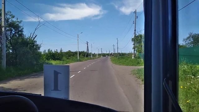 Г.Поронайск поездка на автобусе МАЗ 206.085.Маршрут №1(ЧАСТЬ 1). смотреть онлайн