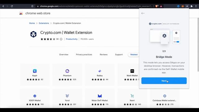Crypto.com DeFi Wallet Extension (Chrome & Brave Browser) смотреть онлайн