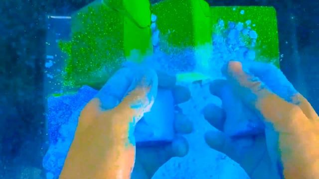 🌈 Dyed Gymchalk Blocks | Asmr Gymchalk | Crispy,  Crunchy|@ASMRgymchalkIndonesia