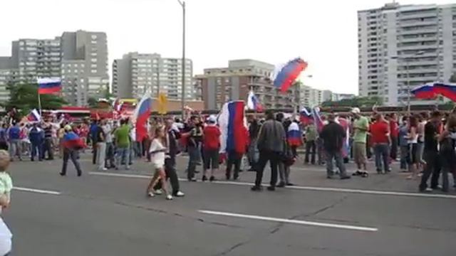 Russia-Netherlands 3-1, Celebration in Toronto смотреть онлайн
