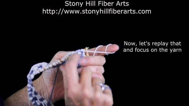 Stranded Knitting - Catching the Floats, English/Throwing Method Part 1 смотреть онлайн