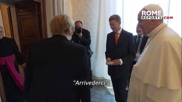 German Chancellor Angela Merkel meets with Pope Francis at the Vatican смотреть онлайн