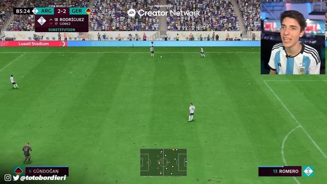 ARGENTINA vs ALEMANIA - FINAL del MUNDIAL 2022 - FIFA 23 WORLD CUP DLC - Toto Bordieri смотреть онлайн