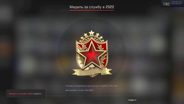 Getting RED 2022 Service medal Tier 6 in CSGO смотреть онлайн