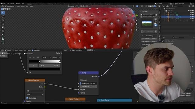 To Make A Strawberry in Blender [Free Course_ Part 4] смотреть онлайн