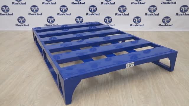 Неубиваемые на складе и производстве металлические поддоны Rusklad ПМК О - КИИТ смотреть онлайн