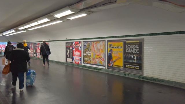 🇫🇷Paris Metro Opéra RATP - Line 3, 7 and 8 Station 【4K】 смотреть онлайн