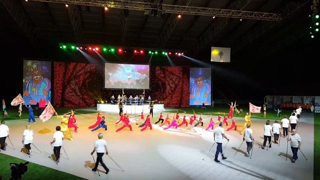 Ушу на открытии Всероссийской спартакиады пенсионеров смотреть онлайн