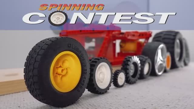 Соревнование по вращению с 10 колесами LEGO смотреть онлайн