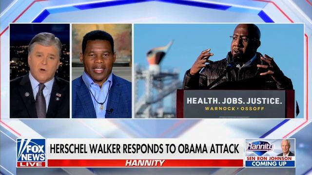 Herschel Walker joins Sean Hannity смотреть онлайн