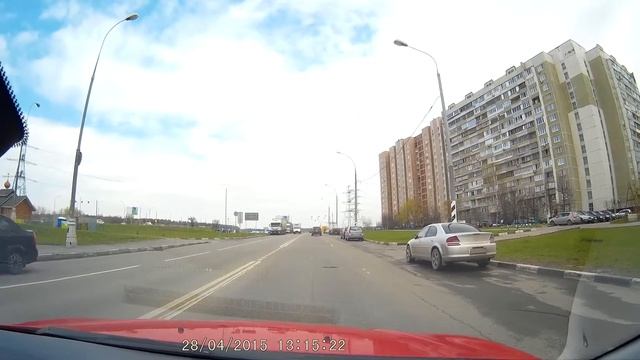 Экзаменационный маршрут ГИБДД Северное Бутово.Неудачный разворот после ТНК смотреть онлайн