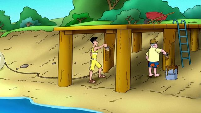 Curious George - 134 - Charkie Goes to School (Learn English Language with subtitles) смотреть онлайн