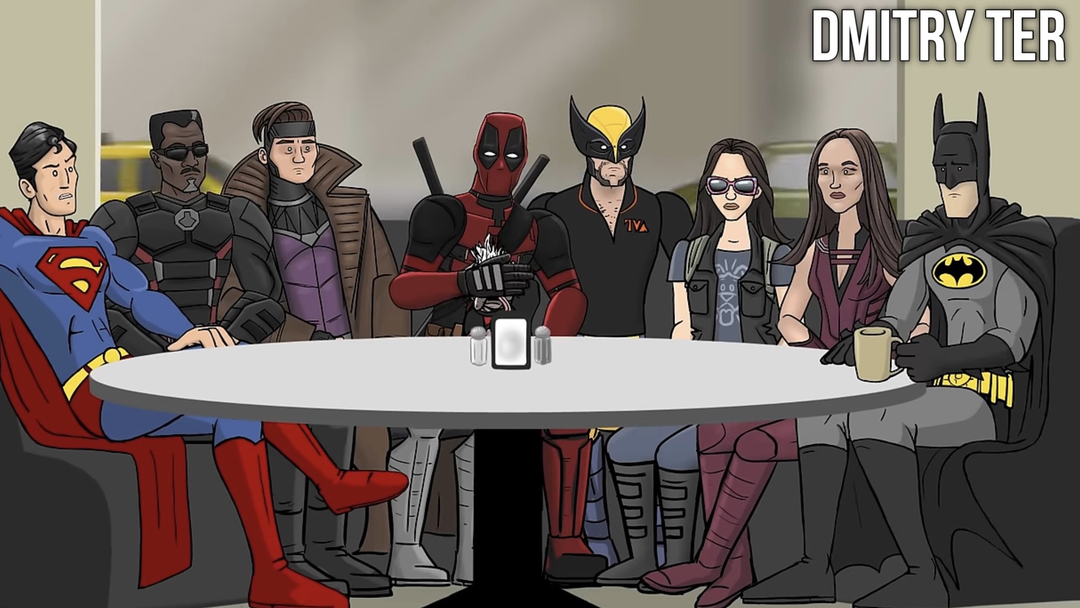 Как это должно было кончиться: Дэдпул и Росомаха в супер-кафе смотреть онлайн