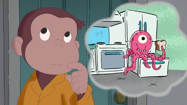Curious George - 245 - George's High-Tech Sleep Over (Learn English Language with subtitles) смотреть онлайн