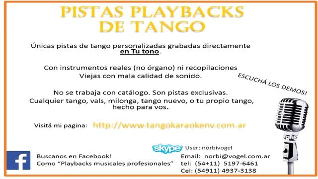 tangokaraokenv- "pompeya no olvida" (letra de Alejandro Szwarcman música de Javier González.) смотреть онлайн