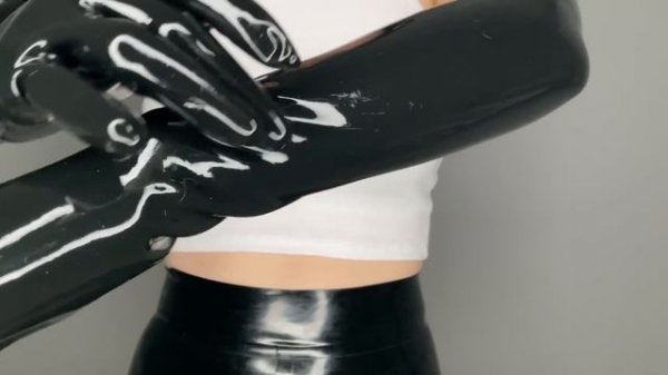 Long Latex Opera Gloves ASMR [No Talking]