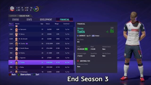 Christos Tzolis Growth Test! FIFA 21 Career Mode смотреть онлайн