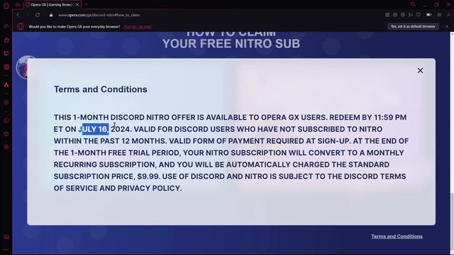 How To Get Free 1 Month Discord Nitro With Opera GX | Free Discord Nitro Opera GX смотреть онлайн