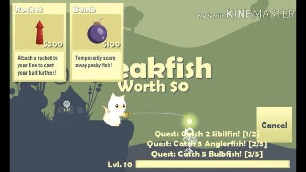 Cat goes fishing mod