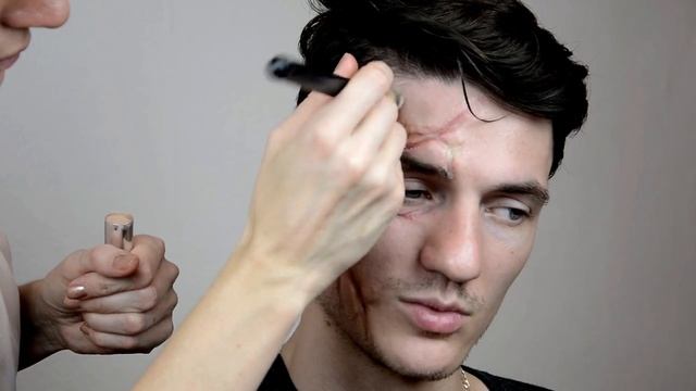 Как сделать гримом шрам.Видео урок.FX makeup artist смотреть онлайн