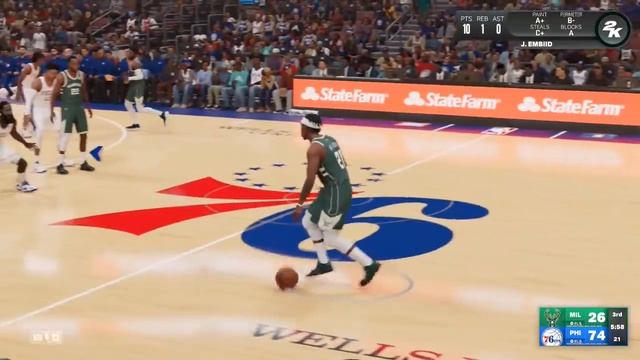 NBA 2K23 Xbox Series XS Bucks Vs 76ers First Gameplay Quick Play PlayNow смотреть онлайн