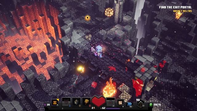 Minecraft Dungeons:Flames of the Nether DLC - Basalt Deltas смотреть онлайн