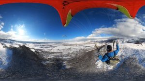 VR 360° of PARAGLIDING 4K Virtual reality 3D Extreme Sports